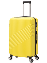 Flymax Zurich Shield Lightweight 24" Hard Shell Suitcase in yellow