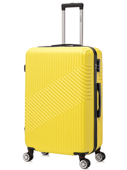 Flymax Zurich Shield Lightweight 24" Hard Shell Suitcase in yellow