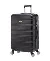 Flymax Kyoto Guardian Lightweight Large Hard Shell Suitcase in black