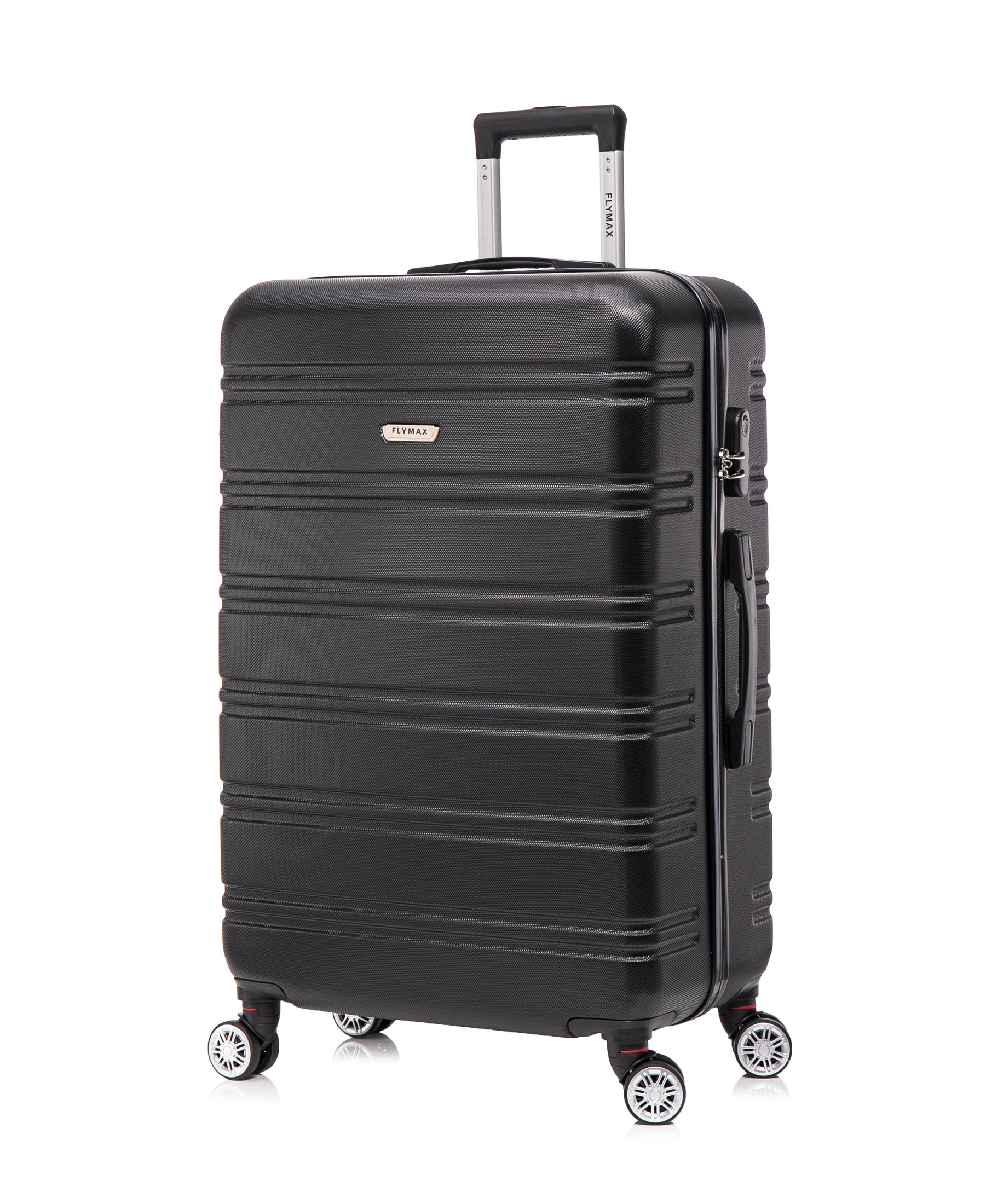Flymax Kyoto Guardian Lightweight Large Hard Shell Suitcase in black