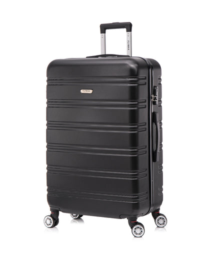 Flymax Kyoto Guardian Lightweight Large Hard Shell Suitcase in black