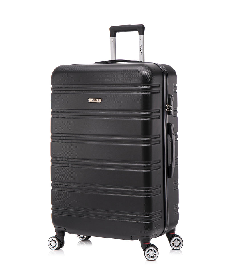 Flymax Kyoto Guardian Lightweight Medium Hard Shell Suitcase in black