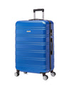Flymax Kyoto Guardian Lightweight Large Hard Shell Suitcase in navy blue