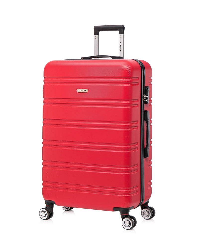 Flymax Kyoto Guardian Lightweight Large Hard Shell Suitcase in red