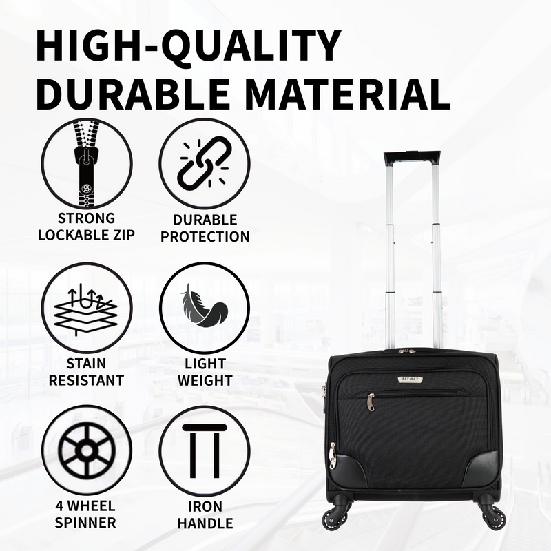 Flymax Laptop Roller on 4 Wheels - Perfect for Business & Travel
