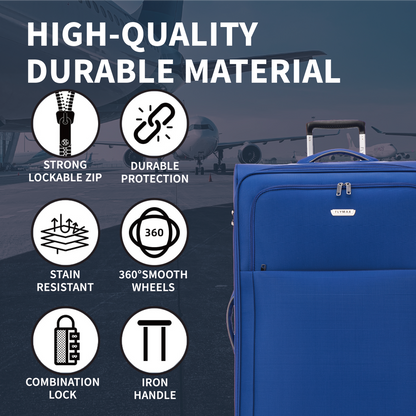 Flymax Canada Explorer Extra Large Suitcase – 4-Wheel Spinner with TSA Lock