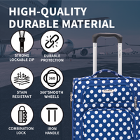 FLYMAX 24" Medium Suitcase - 4 Wheel Lightweight Expandable Luggage 69L 2.95KG