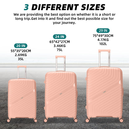 Flymax Parisian Edge – Sleek & Lightweight Premium 2 Piece Luggage Set