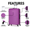 Flymax New York Fort 4-Piece Luggage Set– Travel Smart with Elegance