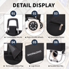 Detailed view of the Shopalong Lightweight Shopping Trolley – waterproof polyester material, padded handles, and convenient storage features.