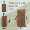 Sydney Stroller 30" Large Lightweight Travel wheeled Bag - 100L Capacity, Durable Faux Leather Baggage