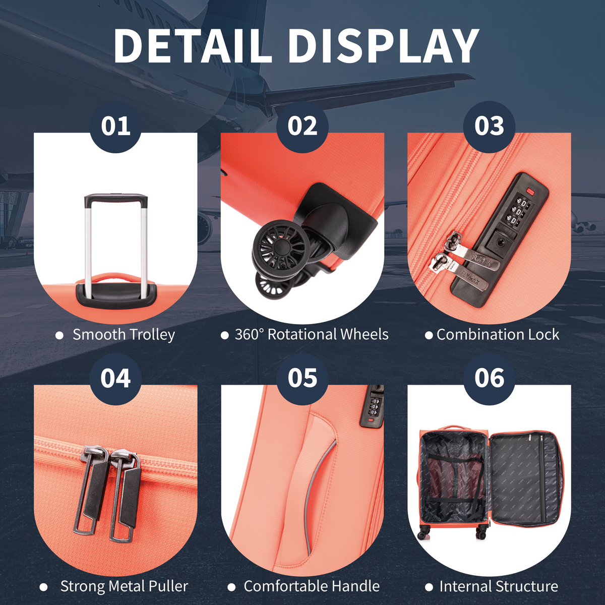 Lightweight Cabin Suitcase - Flymax Canada Explorer – Flymax Luggage