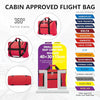 Flymax 40x30x15 Cabin Duffle Bag - Underseat Carry On Hand Luggage