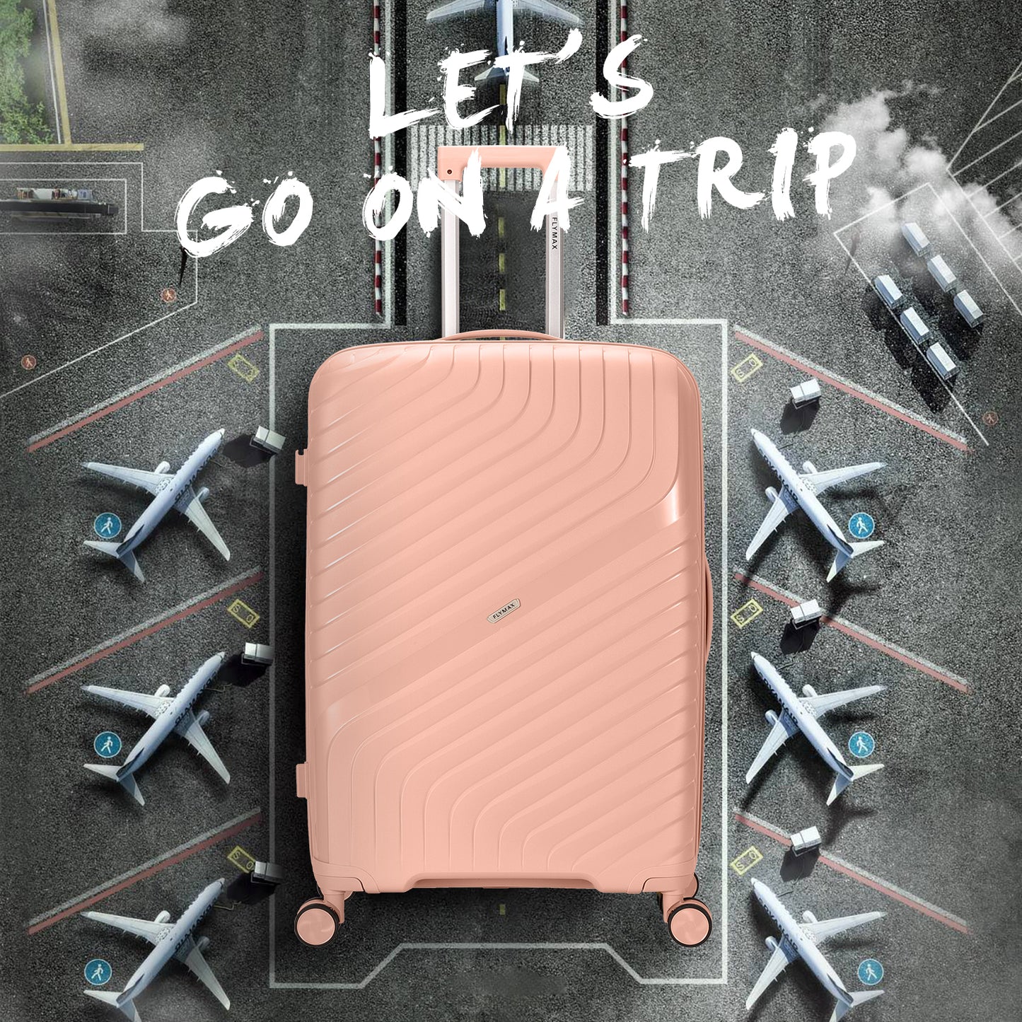 Flymax Parisian Edge – Sleek & Lightweight Premium 2 Piece Luggage Set