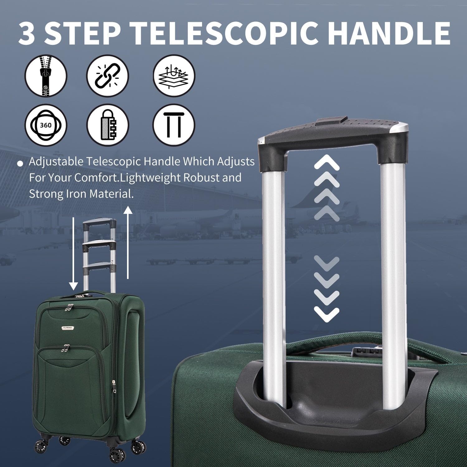 Barcelona Breeze Cabin 4-wheel cabin suitcases telescopic handle
