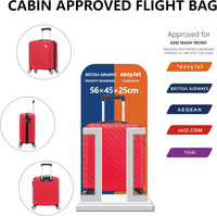 Flymax Seoul Defender 56X45X25 Lighweight Easyjet Cabin Suitcase.