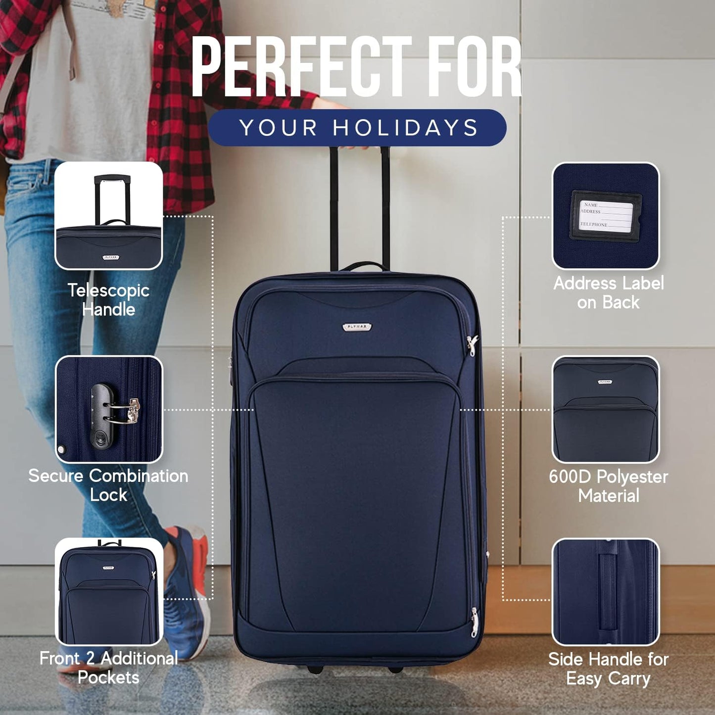 Flymax Nairobi Navigator Cabin Suitcase
