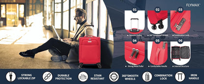 Flymax Canada Explorer – The Ultimate 4-Piece Luggage Set for Every Journey