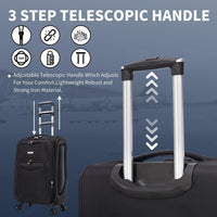 Flymax Barcelona Breeze - 4 Wheel Lightweight softshell suitcase