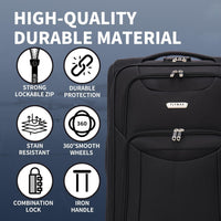 Flymax Barcelona Breeze 32" Extra Large Super Lightweight 4 Wheel Suitcase Luggage