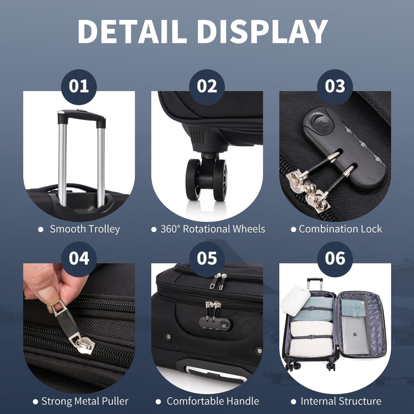 Flymax Barcelona Breeze 32" Extra Large Super Lightweight 4 Wheel Suitcase Luggage