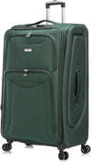 Flymax Barcelona Breeze Medium Soft Shell Suitcase in green
