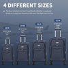 Flymax Barcelona Breeze lightweight soft-shell suitcase sizes