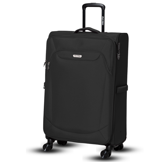FLY PRO 32" XL Lightweight Expandable Suitcase – 127L, 4 Wheels & Combination Lock