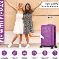 Flymax New York Fort 4-Piece Luggage Set– Travel Smart with Elegance
