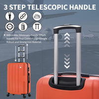 Flymax New York Fort Lightweight Cabin Suitcase – Smooth Spinner Wheels and Telescopic Handle