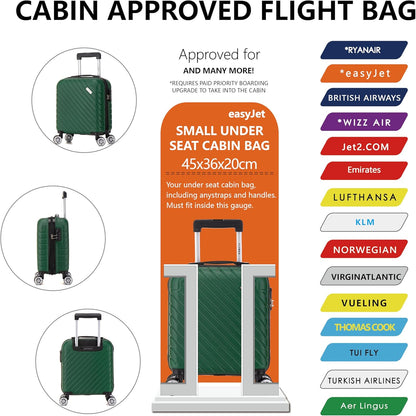Flymax Seoul Defender Lightweight Cabin Luggage 45X36X20 EASYJET.