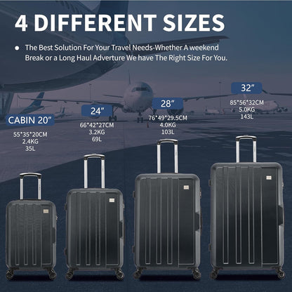 Flymax New York Fort 29-Inch Large Suitcase in all sizes