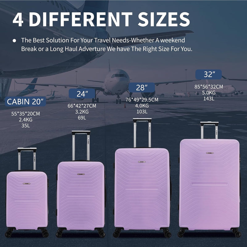 Flymax London Legacy Lightweight Cabin Luggage in different sizes