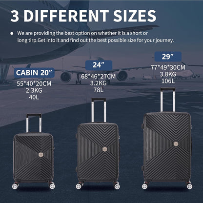  Flymax ParisFlex Cabin Suitcase Suitcase available sizes 