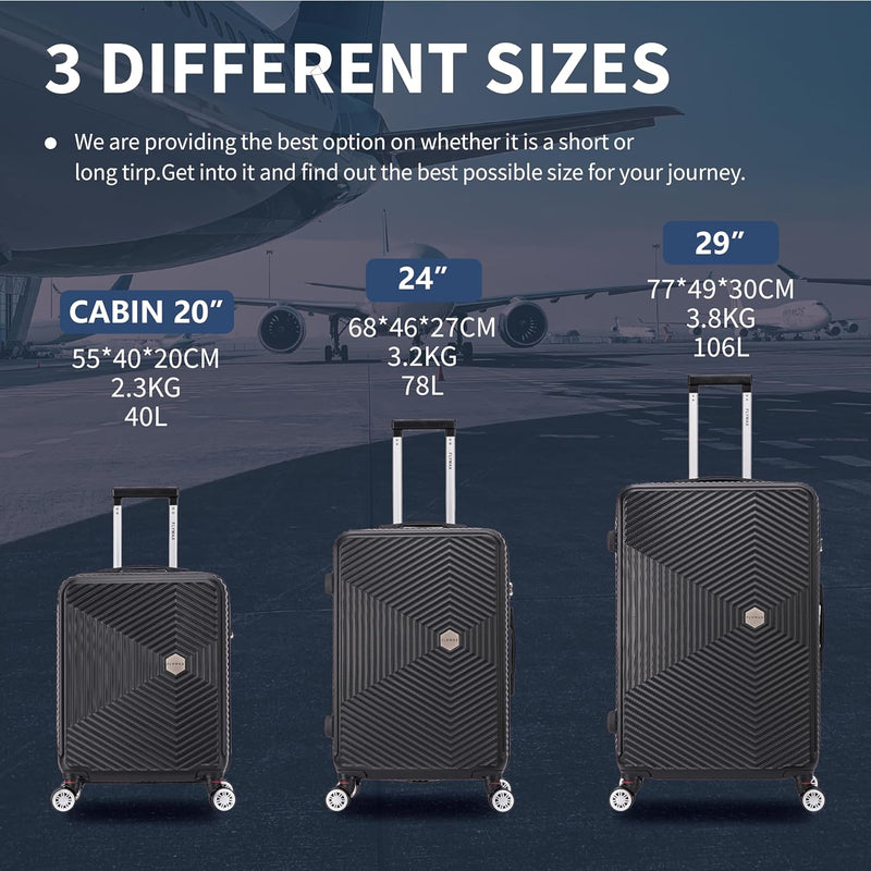  Flymax ParisFlex Cabin Suitcase Suitcase available sizes 