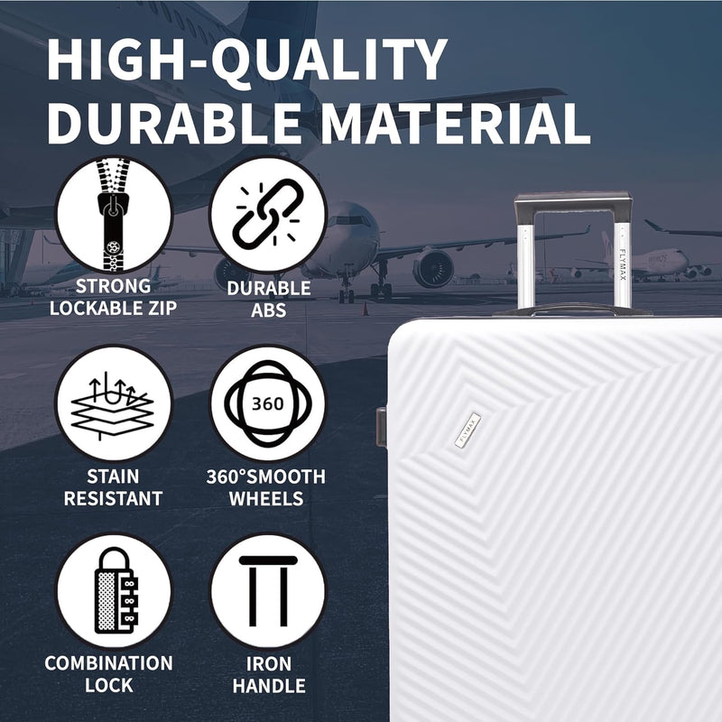 Flymax Mumbai Fortress 24" Medium Lightweight Suitcase high quality materials
