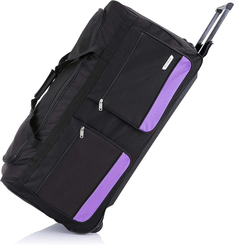 Purple Flymax 28" Medium Lightweight Wheeled bag, offering a sophisticated look for any trip.