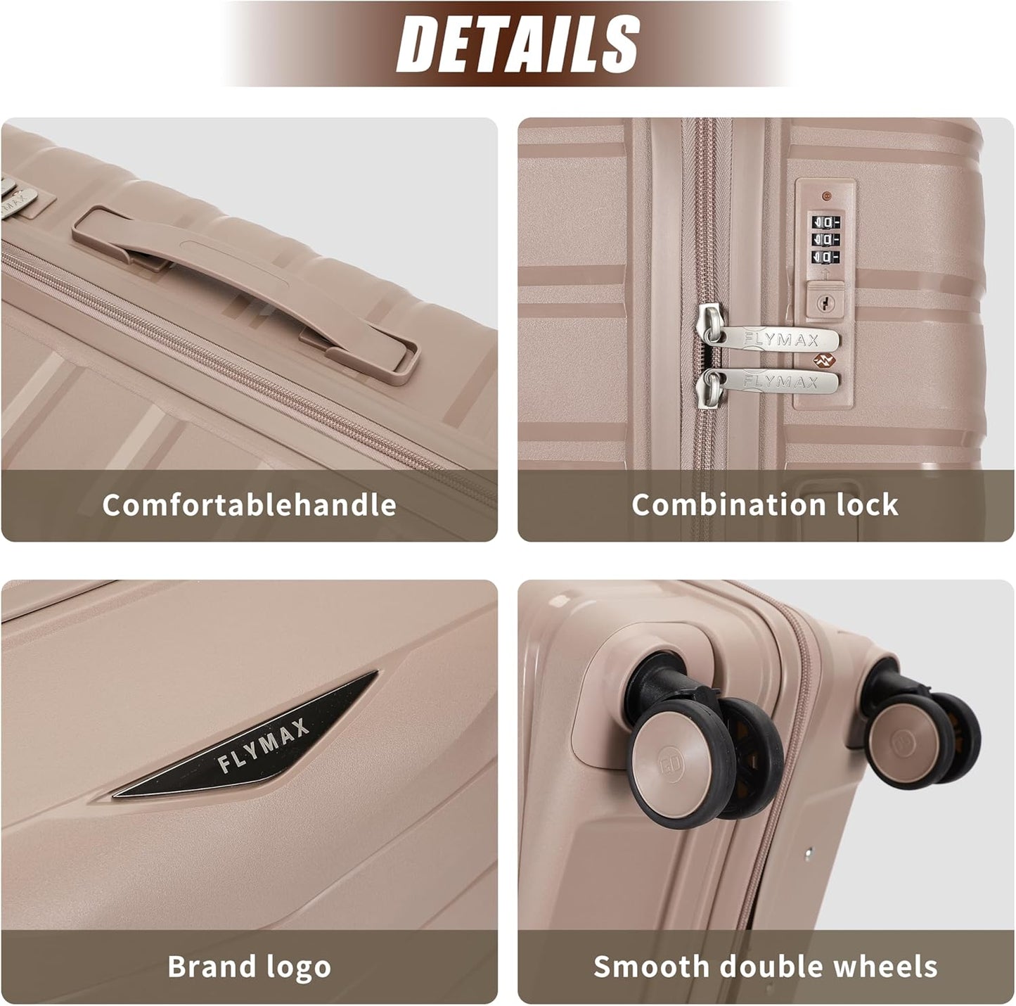 Flymax Los Angeles Flex 20-Inch Lightweight Premium Suitcase.