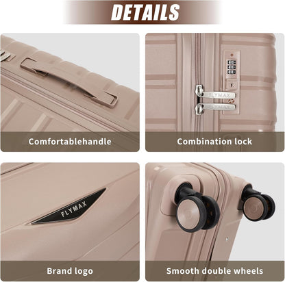 Flymax Los Angeles Flex 20-Inch Lightweight Premium Suitcase.