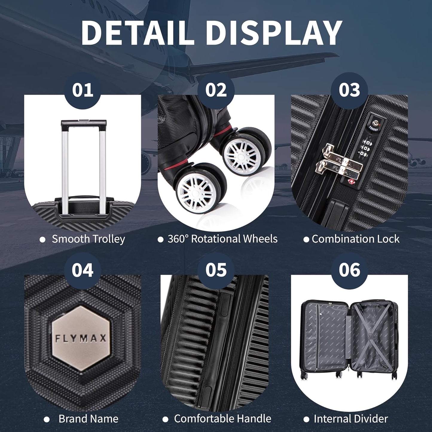  Flymax ParisFlex Cabin Suitcase amazing features