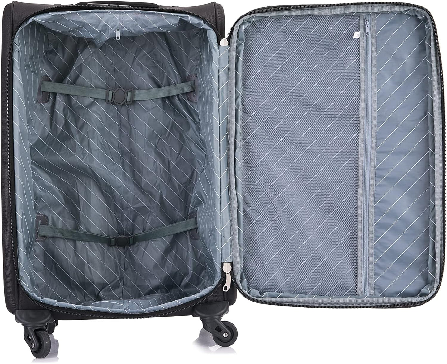 Barcelona Breeze Cabin 4-wheel cabin suitcases close up inside