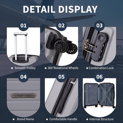 Flymax 4 Wheel Hardshell Suitcases London Legacy