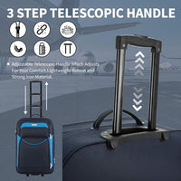 Flymax Vienna Voyager 20 inch lightweight cabin suitcase telescopic handle