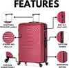 Flymax London Legacy 24-Inch Medium Suitcase – Spacious and Durable Travel Luggage