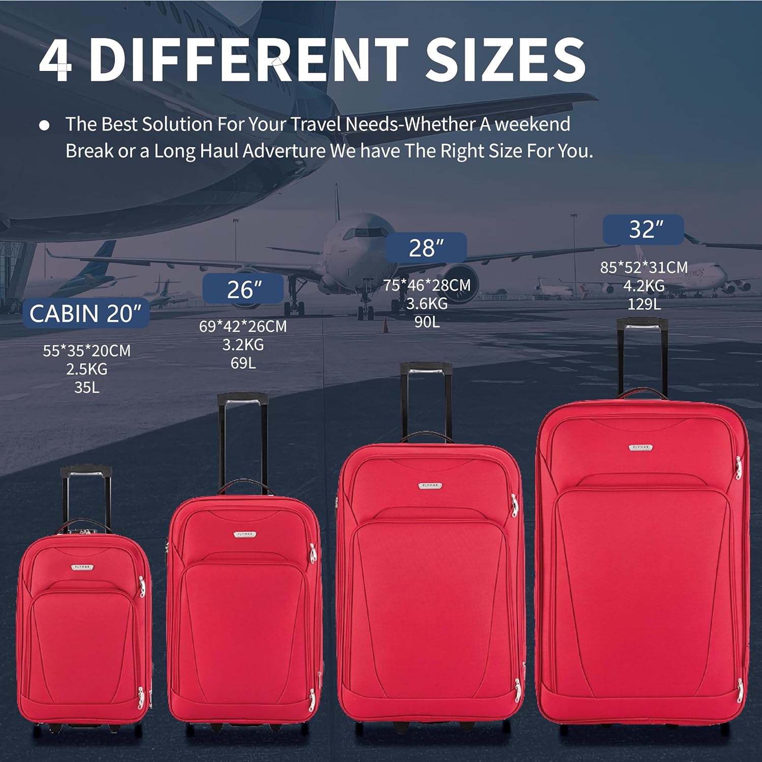 X-Large Suitcase Flymax Viebba Voyager – Flymax Luggage