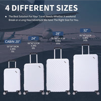 Seoul Defender Super Lightweight Suitcase diffrent sizes