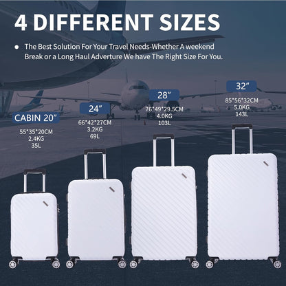 Seoul Defender Super Lightweight Suitcase diffrent sizes