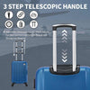 Adjustable Telescopic Handle on Flymax Lightweight Travel Suitcase