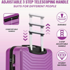Flymax New York Fort 4-Piece Luggage Set– Travel Smart with Elegance