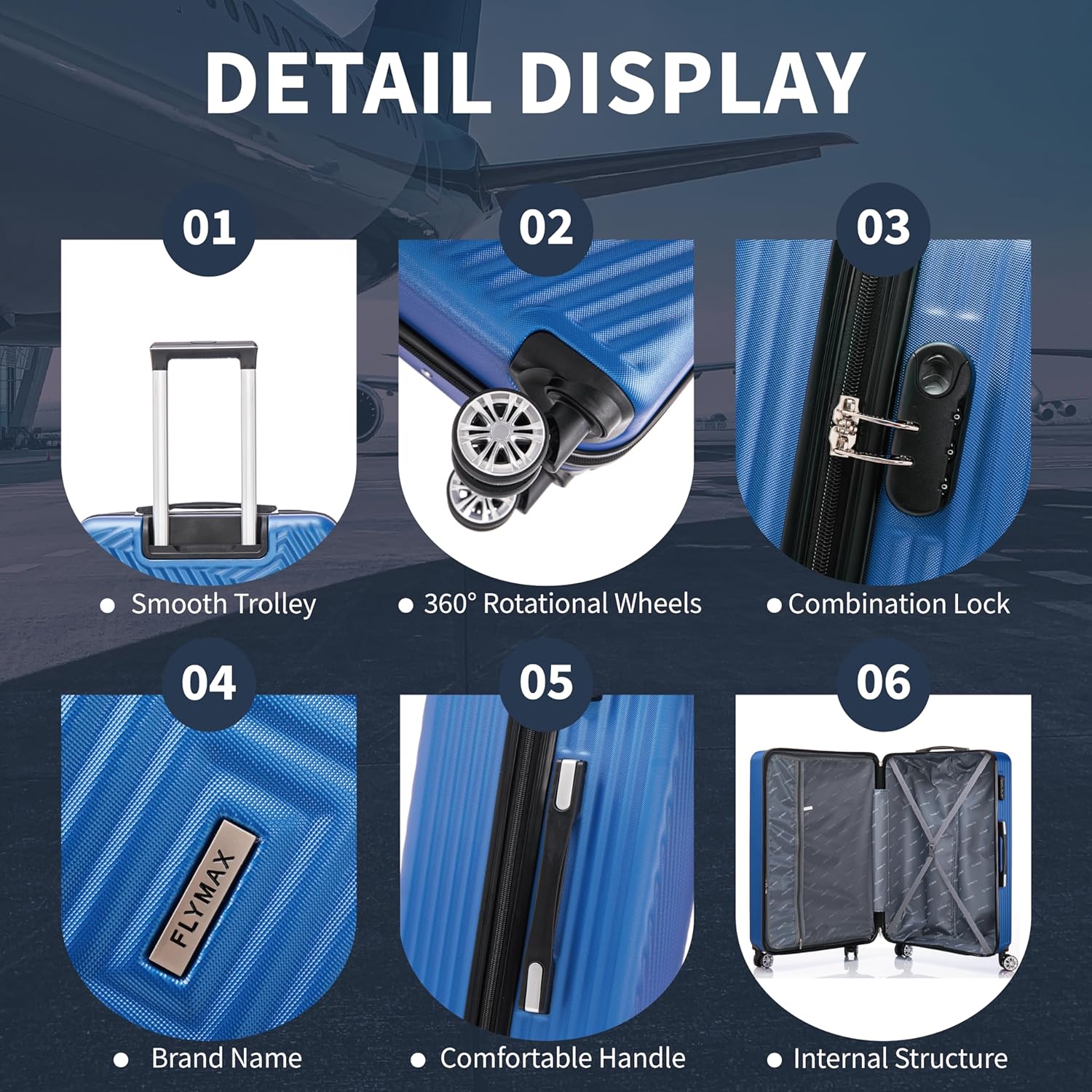 Flymax Mumbai Fortress Extra Large Suitcase Features